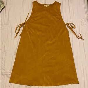 Suede tan dress